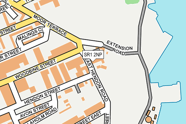 SR1 2NP map - OS OpenMap – Local (Ordnance Survey)