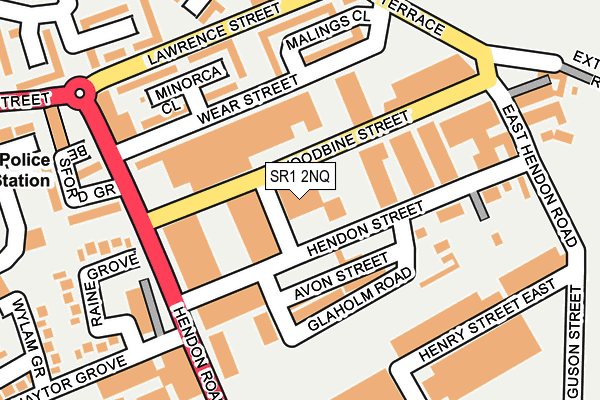 SR1 2NQ map - OS OpenMap – Local (Ordnance Survey)