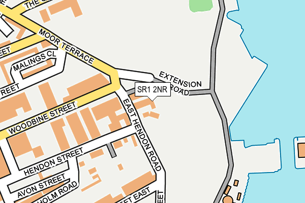 SR1 2NR map - OS OpenMap – Local (Ordnance Survey)