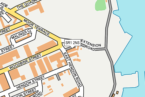 SR1 2NS map - OS OpenMap – Local (Ordnance Survey)