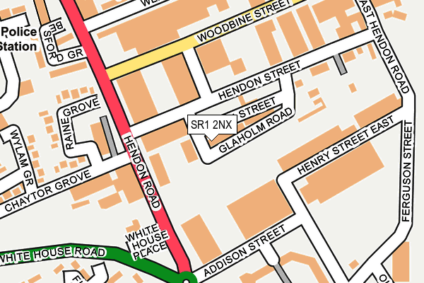 SR1 2NX map - OS OpenMap – Local (Ordnance Survey)