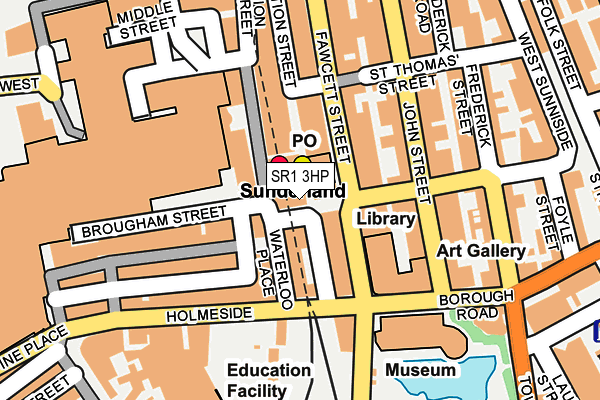 SR1 3HP map - OS OpenMap – Local (Ordnance Survey)