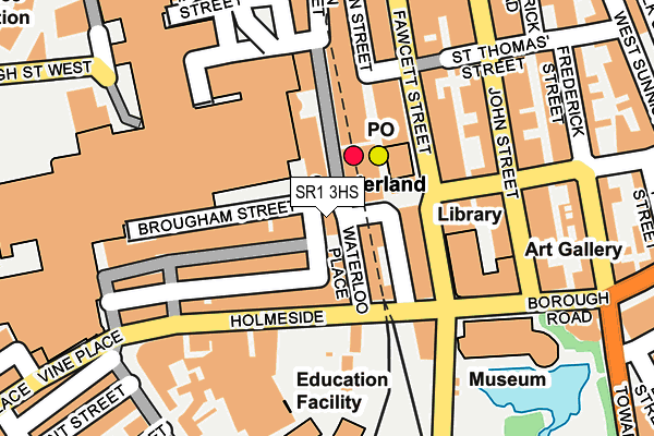 SR1 3HS map - OS OpenMap – Local (Ordnance Survey)