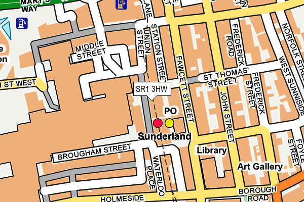 SR1 3HW map - OS OpenMap – Local (Ordnance Survey)