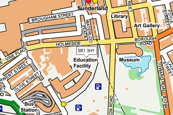 SR1 3HY map - OS OpenMap – Local (Ordnance Survey)