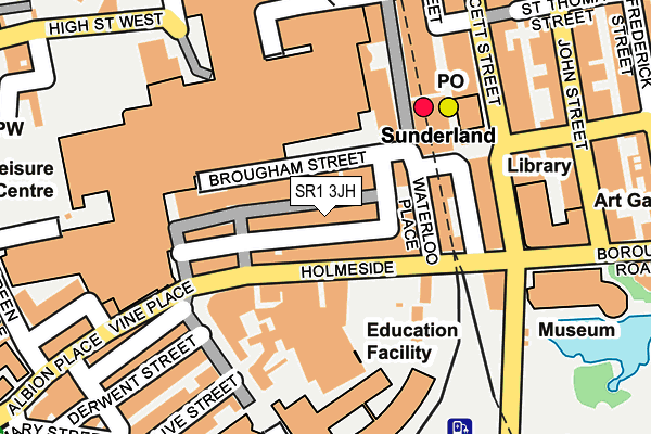 SR1 3JH map - OS OpenMap – Local (Ordnance Survey)