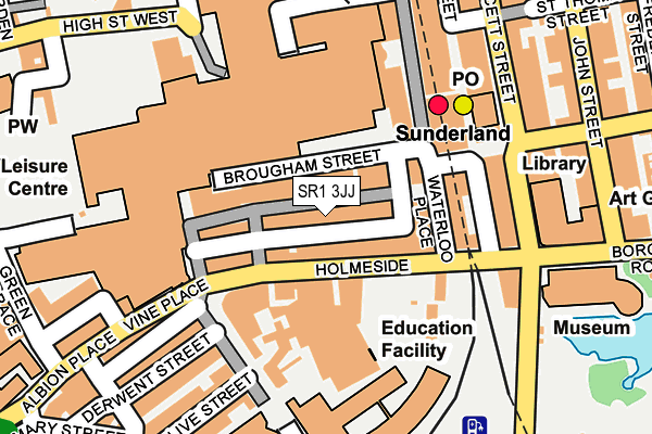 SR1 3JJ map - OS OpenMap – Local (Ordnance Survey)