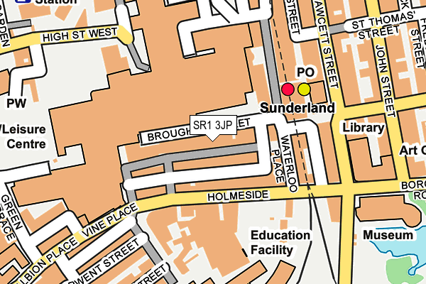 SR1 3JP map - OS OpenMap – Local (Ordnance Survey)