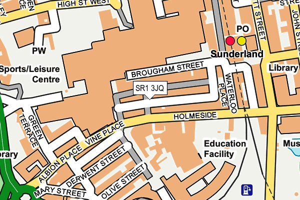 SR1 3JQ map - OS OpenMap – Local (Ordnance Survey)