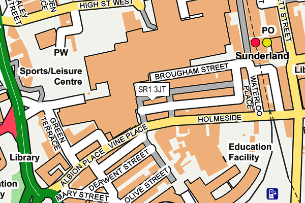 SR1 3JT map - OS OpenMap – Local (Ordnance Survey)