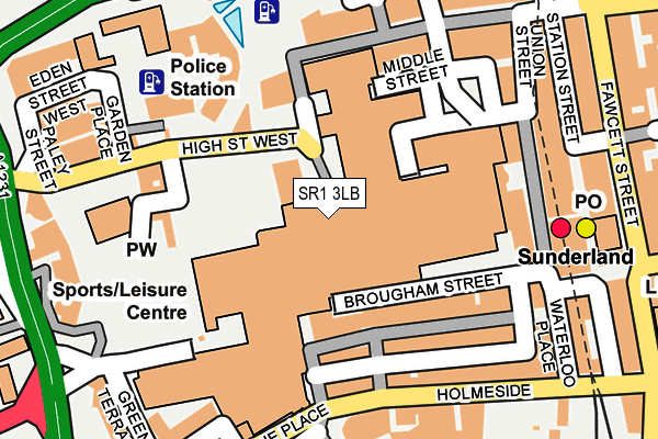 SR1 3LB map - OS OpenMap – Local (Ordnance Survey)