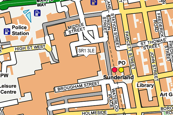 SR1 3LE map - OS OpenMap – Local (Ordnance Survey)