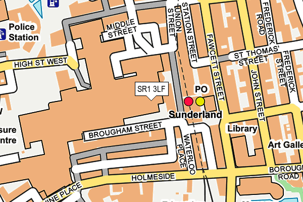 SR1 3LF map - OS OpenMap – Local (Ordnance Survey)