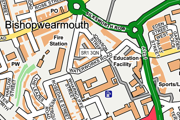 SR1 3QN map - OS OpenMap – Local (Ordnance Survey)