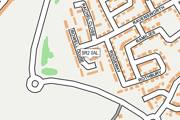SR2 0AL map - OS OpenMap – Local (Ordnance Survey)