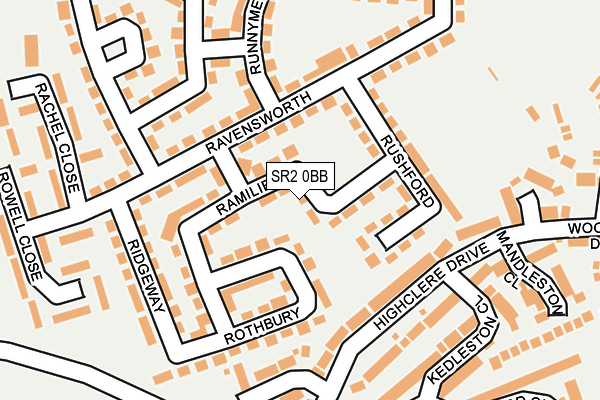 SR2 0BB map - OS OpenMap – Local (Ordnance Survey)
