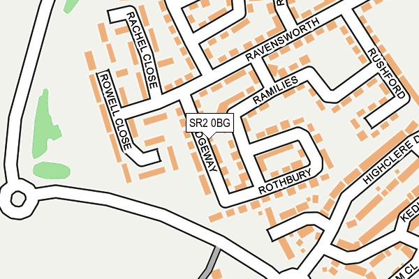 SR2 0BG map - OS OpenMap – Local (Ordnance Survey)