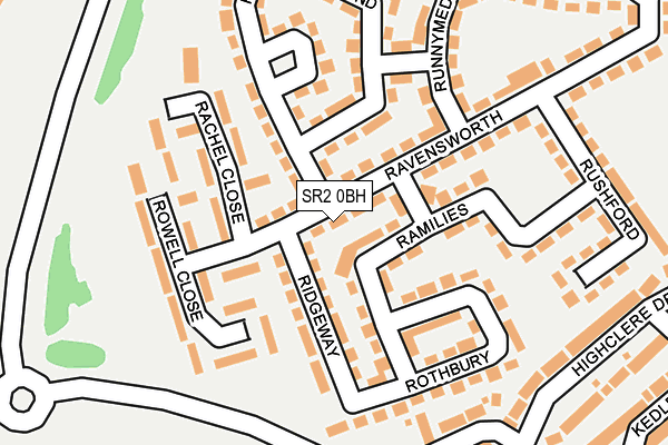 SR2 0BH map - OS OpenMap – Local (Ordnance Survey)