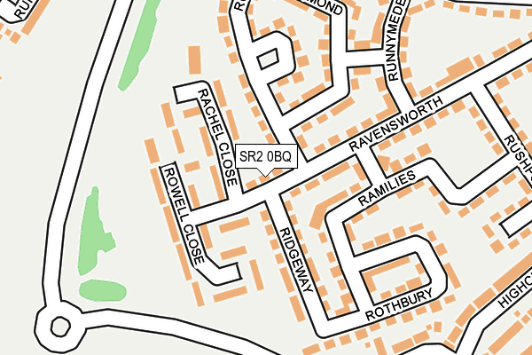 SR2 0BQ map - OS OpenMap – Local (Ordnance Survey)