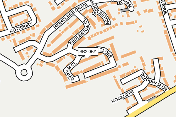SR2 0BY map - OS OpenMap – Local (Ordnance Survey)