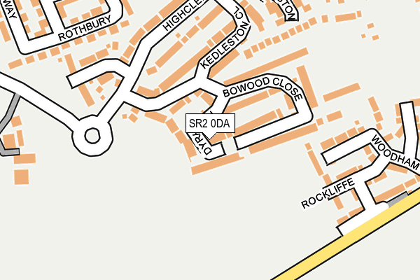 SR2 0DA map - OS OpenMap – Local (Ordnance Survey)