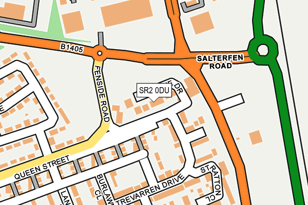 SR2 0DU map - OS OpenMap – Local (Ordnance Survey)