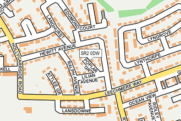 SR2 0DW map - OS OpenMap – Local (Ordnance Survey)