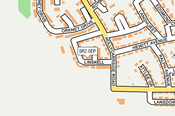 SR2 0EP map - OS OpenMap – Local (Ordnance Survey)