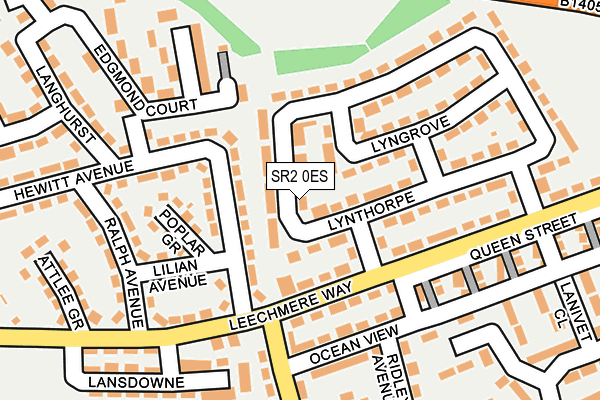 SR2 0ES map - OS OpenMap – Local (Ordnance Survey)