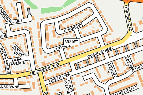 SR2 0ET map - OS OpenMap – Local (Ordnance Survey)