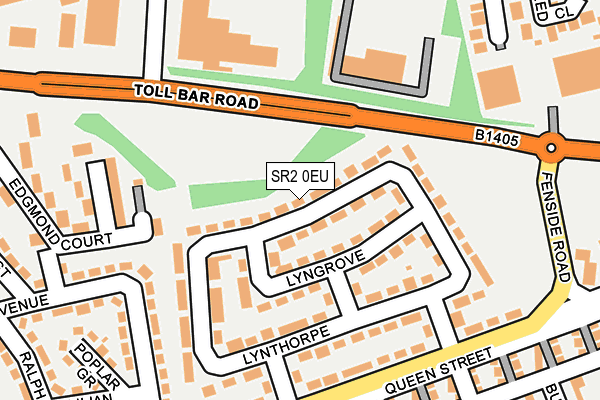 SR2 0EU map - OS OpenMap – Local (Ordnance Survey)