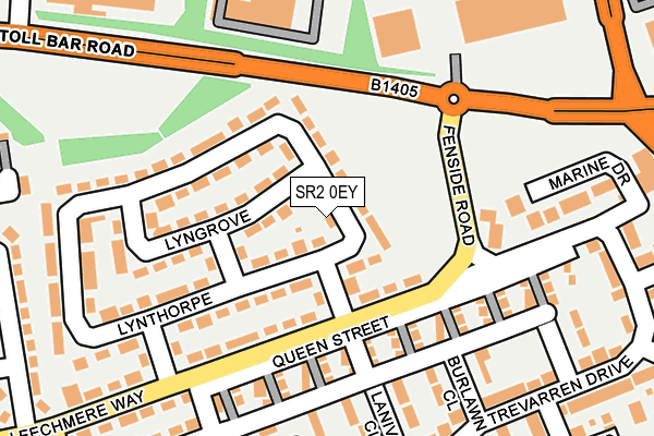 SR2 0EY map - OS OpenMap – Local (Ordnance Survey)