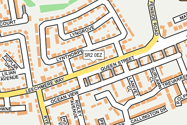 SR2 0EZ map - OS OpenMap – Local (Ordnance Survey)