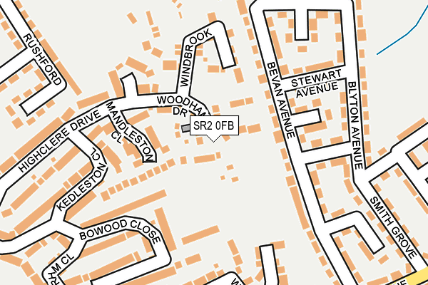 SR2 0FB map - OS OpenMap – Local (Ordnance Survey)