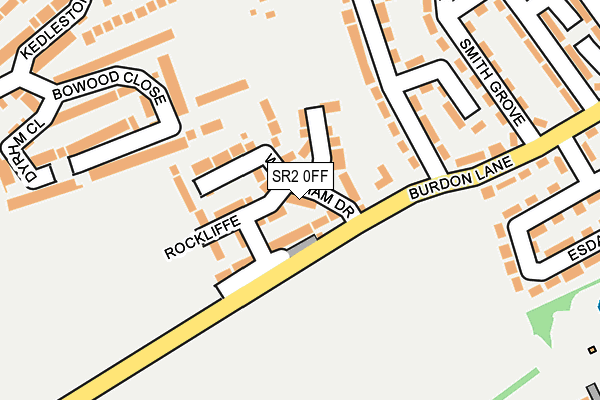 SR2 0FF map - OS OpenMap – Local (Ordnance Survey)