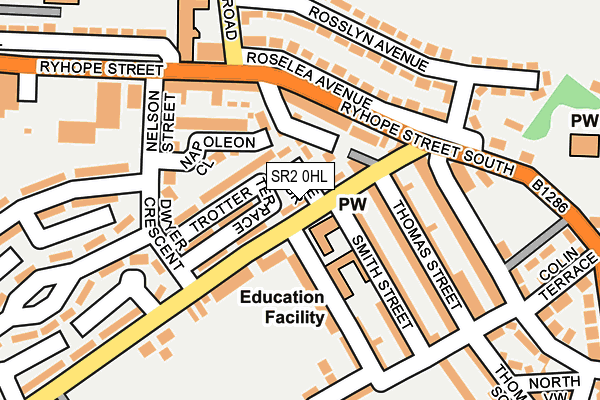 SR2 0HL map - OS OpenMap – Local (Ordnance Survey)