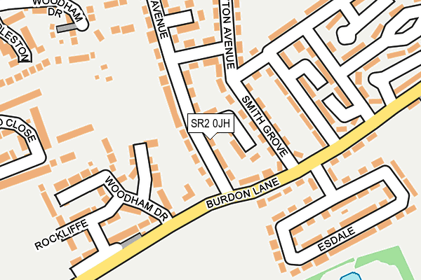 SR2 0JH map - OS OpenMap – Local (Ordnance Survey)