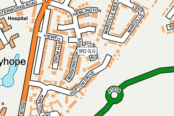 SR2 0LG map - OS OpenMap – Local (Ordnance Survey)