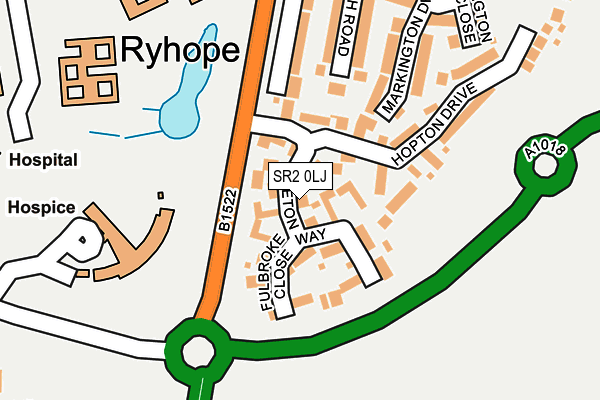 SR2 0LJ map - OS OpenMap – Local (Ordnance Survey)