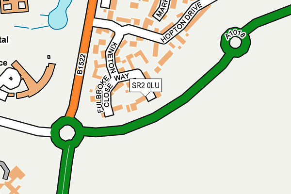 SR2 0LU map - OS OpenMap – Local (Ordnance Survey)
