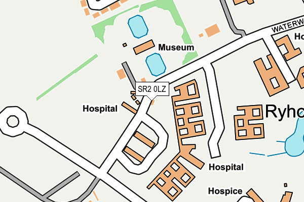 SR2 0LZ map - OS OpenMap – Local (Ordnance Survey)