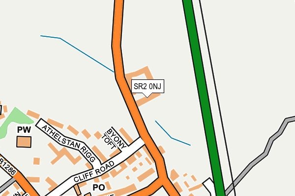 SR2 0NJ map - OS OpenMap – Local (Ordnance Survey)
