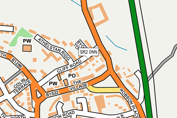 SR2 0NN map - OS OpenMap – Local (Ordnance Survey)