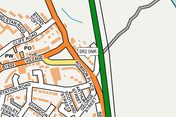 SR2 0NR map - OS OpenMap – Local (Ordnance Survey)