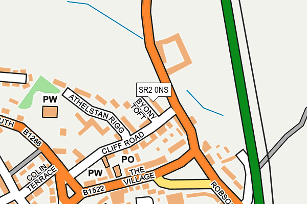 SR2 0NS map - OS OpenMap – Local (Ordnance Survey)
