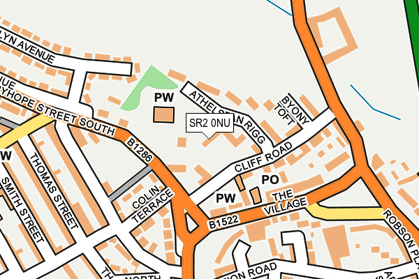 SR2 0NU map - OS OpenMap – Local (Ordnance Survey)