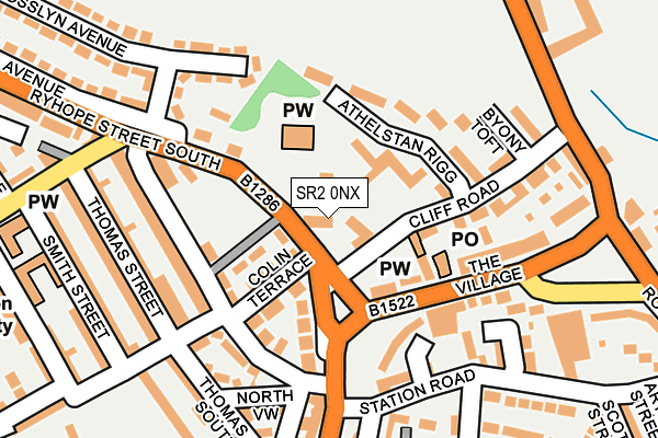 SR2 0NX map - OS OpenMap – Local (Ordnance Survey)