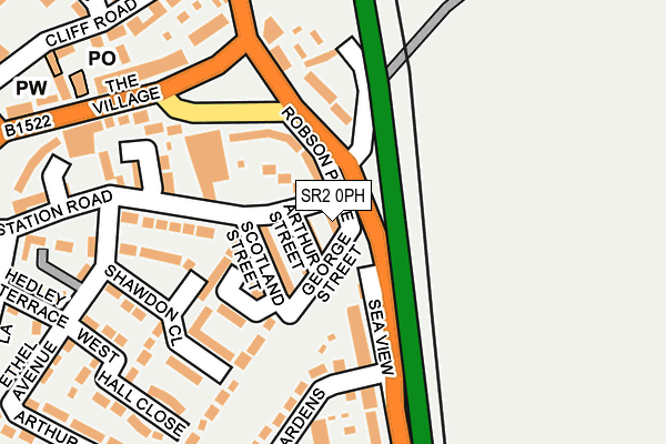SR2 0PH map - OS OpenMap – Local (Ordnance Survey)