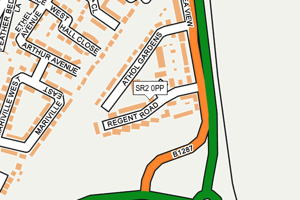 SR2 0PP map - OS OpenMap – Local (Ordnance Survey)