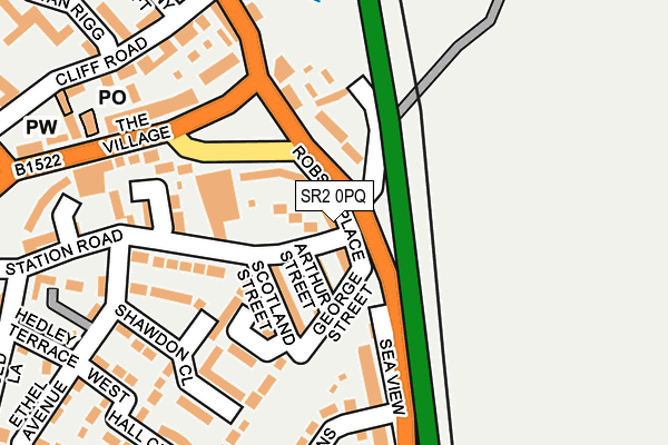 SR2 0PQ map - OS OpenMap – Local (Ordnance Survey)